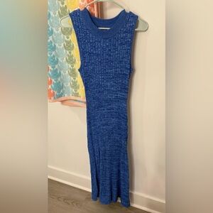 MINKPINK Textured Blue Knit Top
